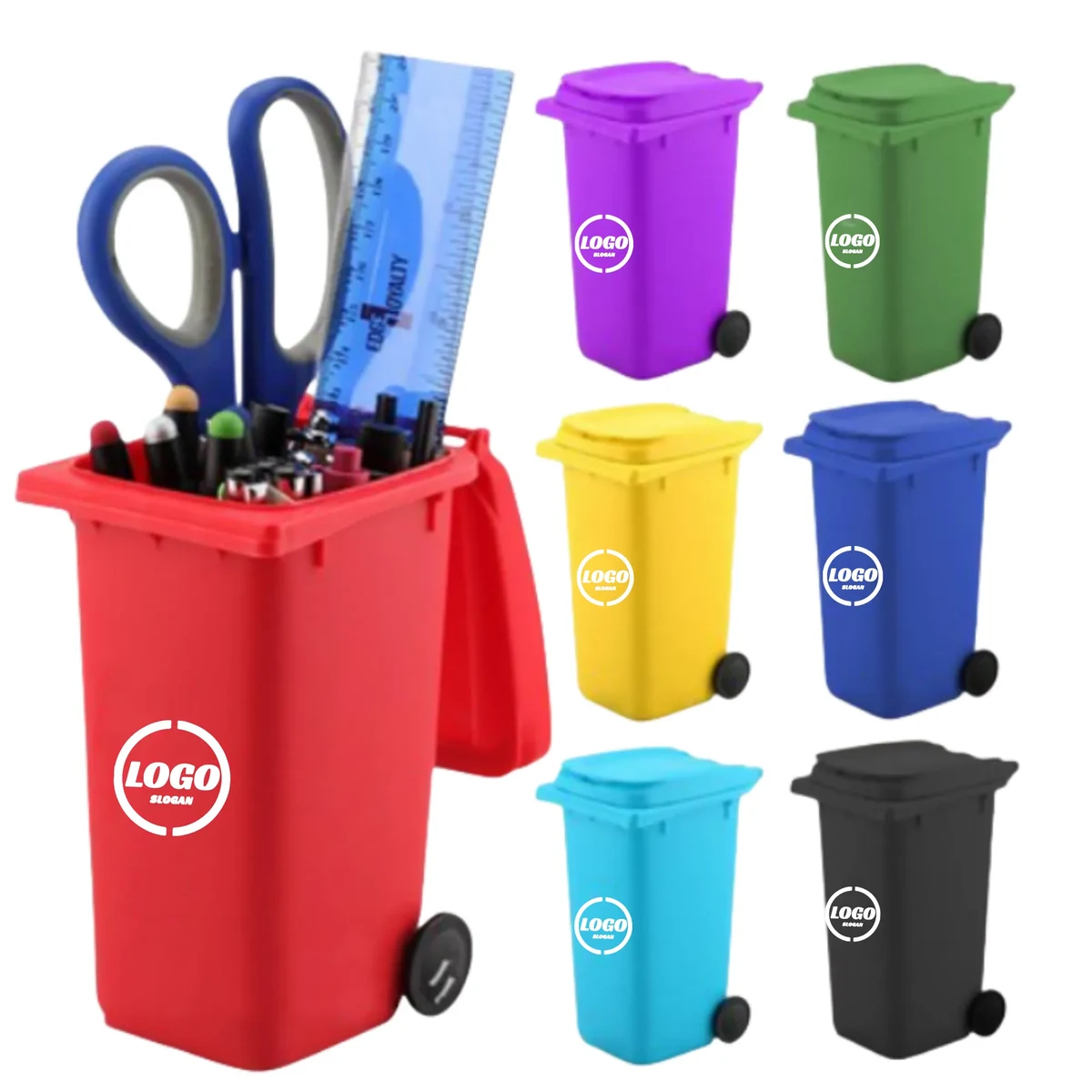 Mini Curbside Garbage Bin Pen Holder 1