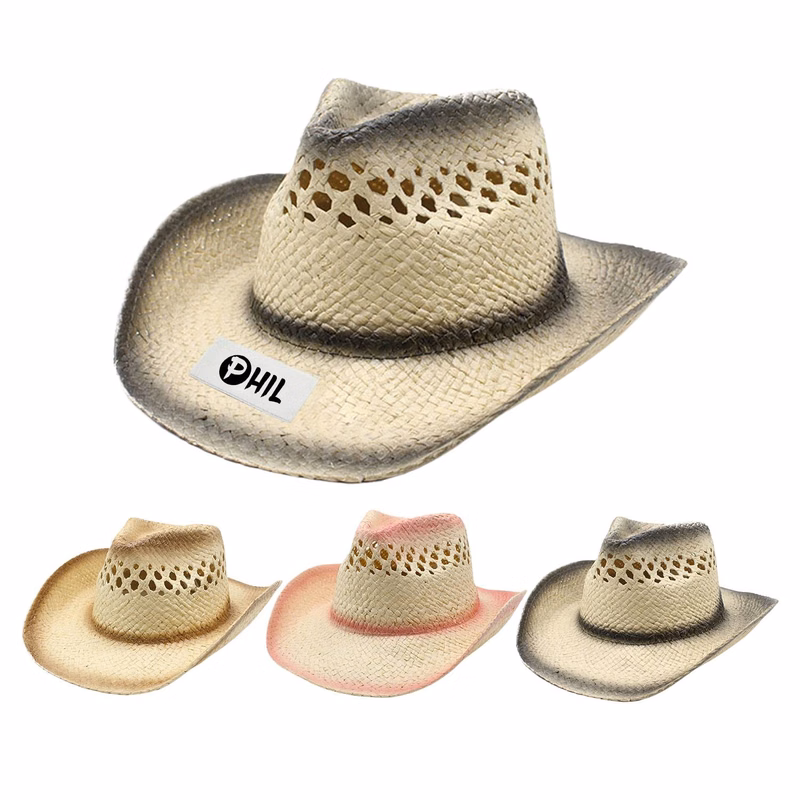 Fashion woven cowboy hat