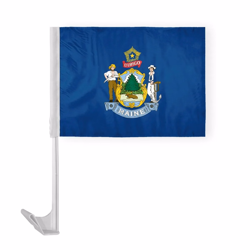 12"x16" & 10.5"x15" Maine Car Flags