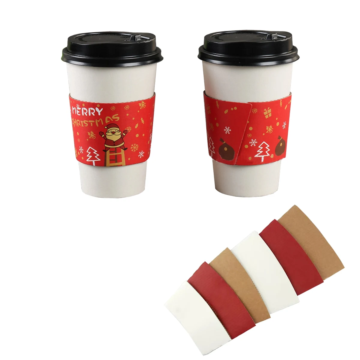 Custom Craft Paper Cup Sleeves MOQ 100PCS 1