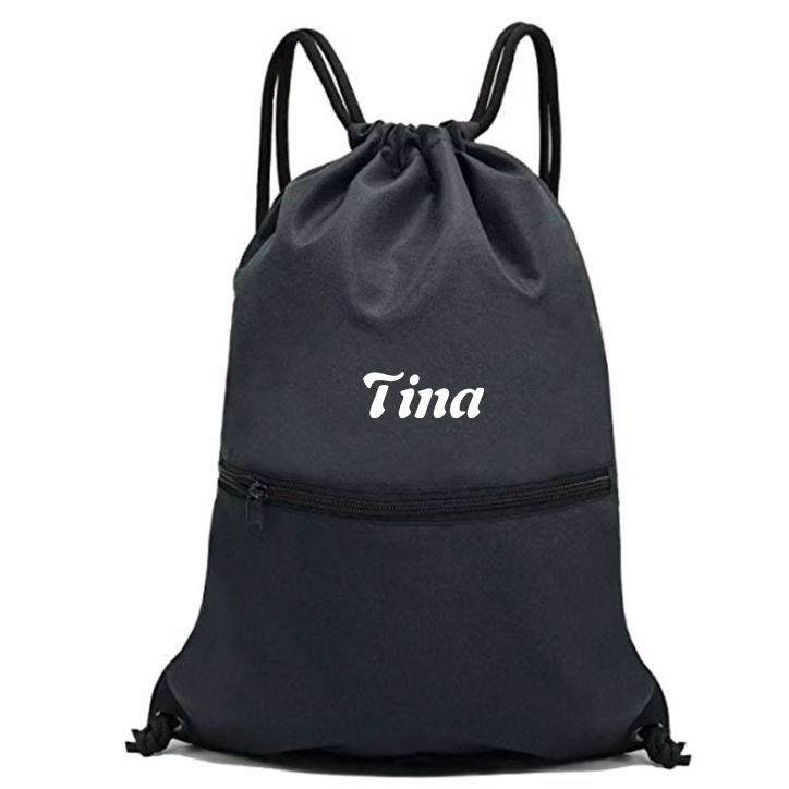 Sports Solid Color Drawstring Backpack