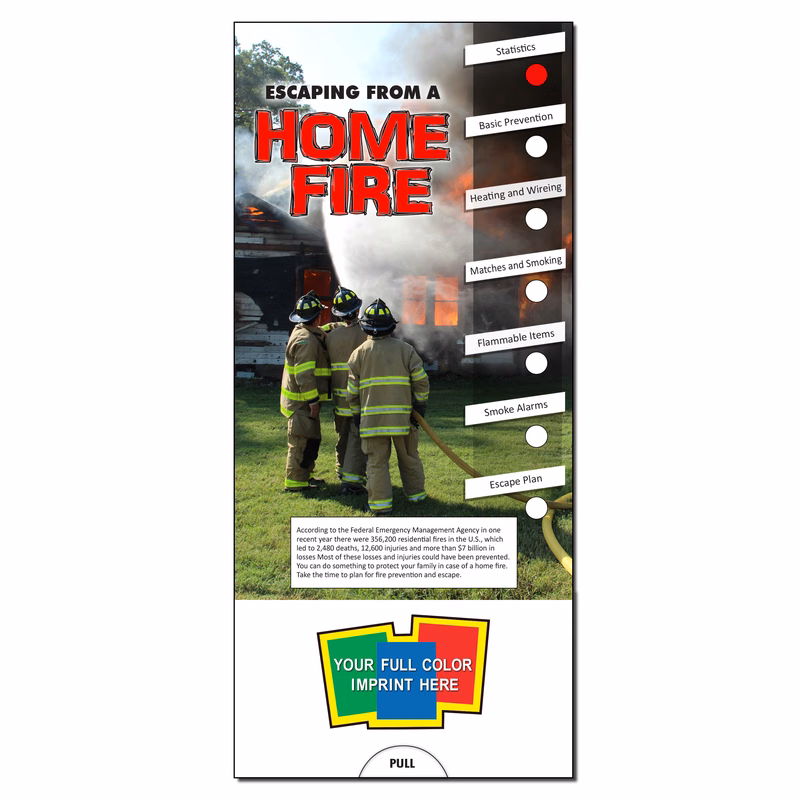 SLIDE CHART - Escaping From A Home Fire Slide Chart