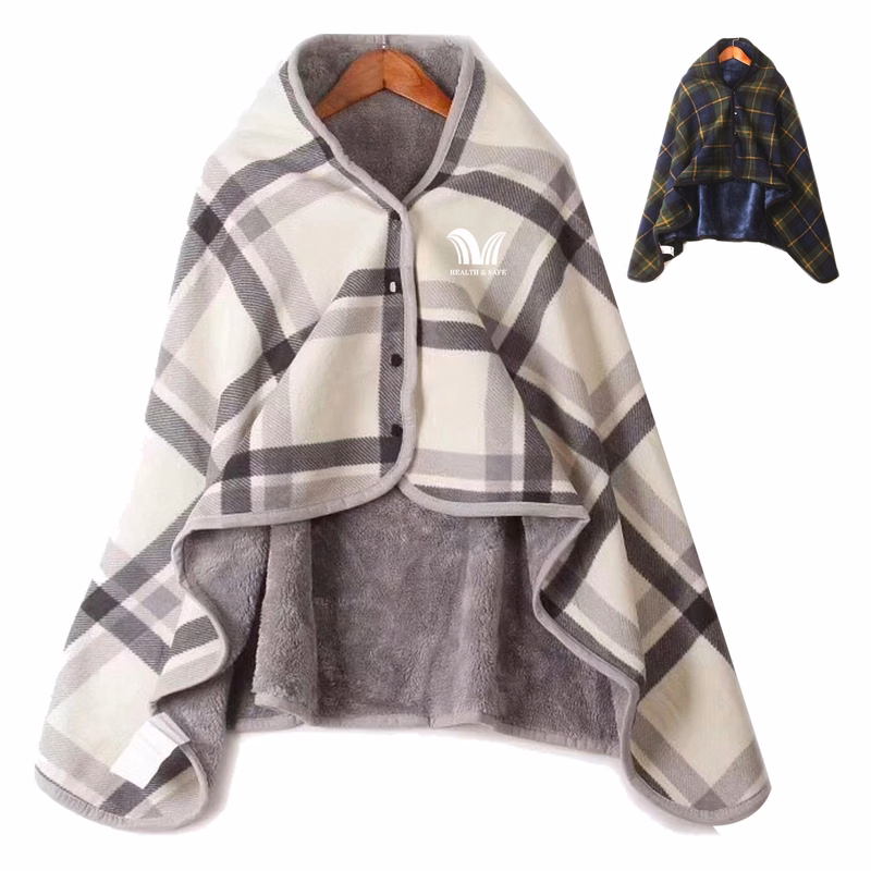 Wearable Sherpa Fleece Poncho Blanket