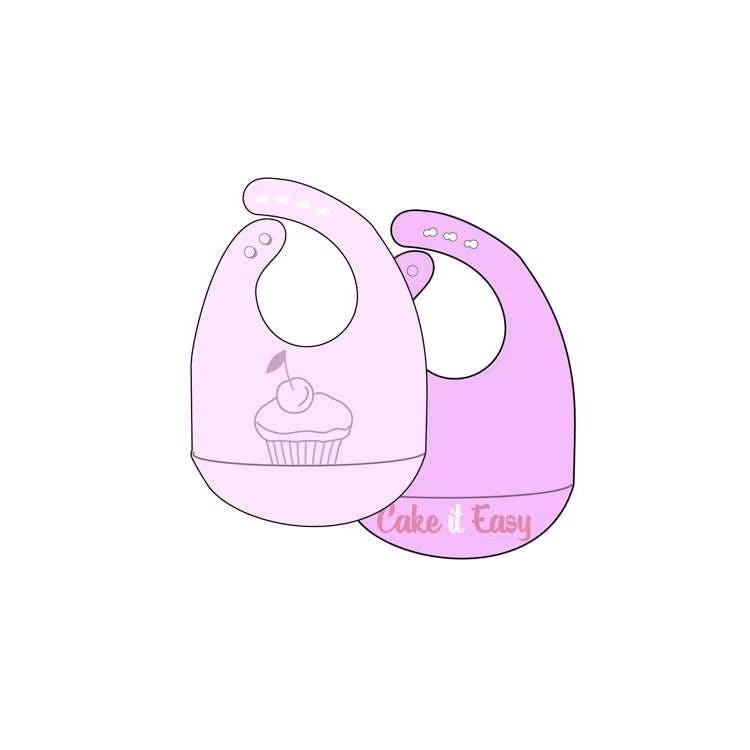Molded Silicone Bibs - 2 Pack 1