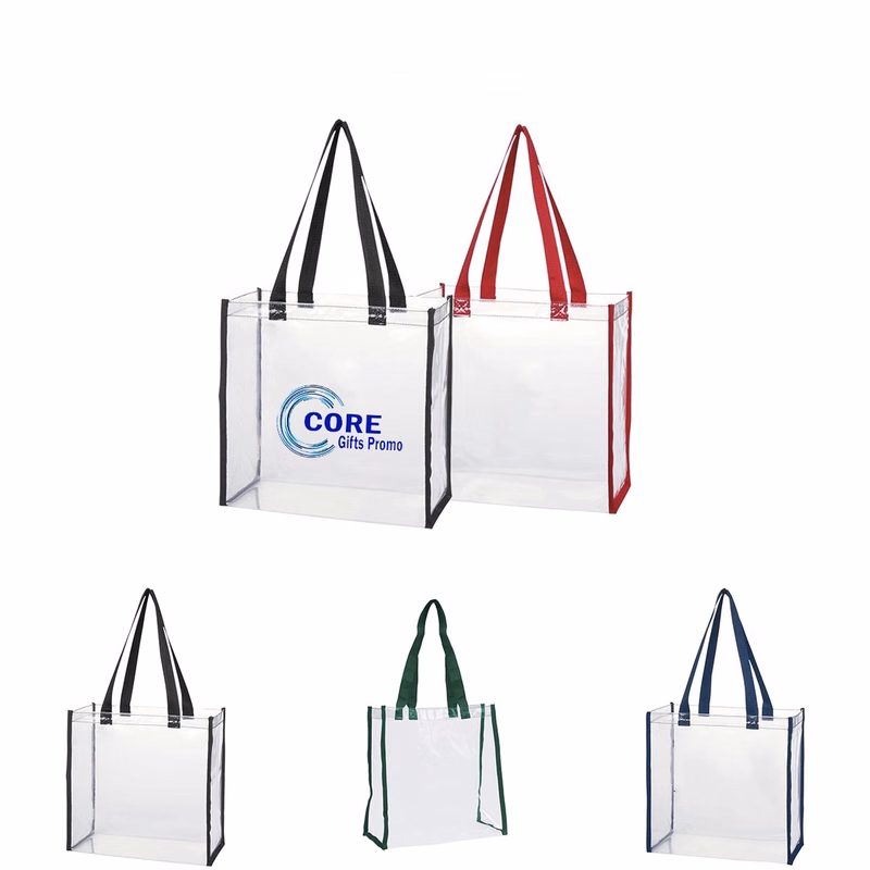 Clear Vinyl Stadium Compliant Tote Bag