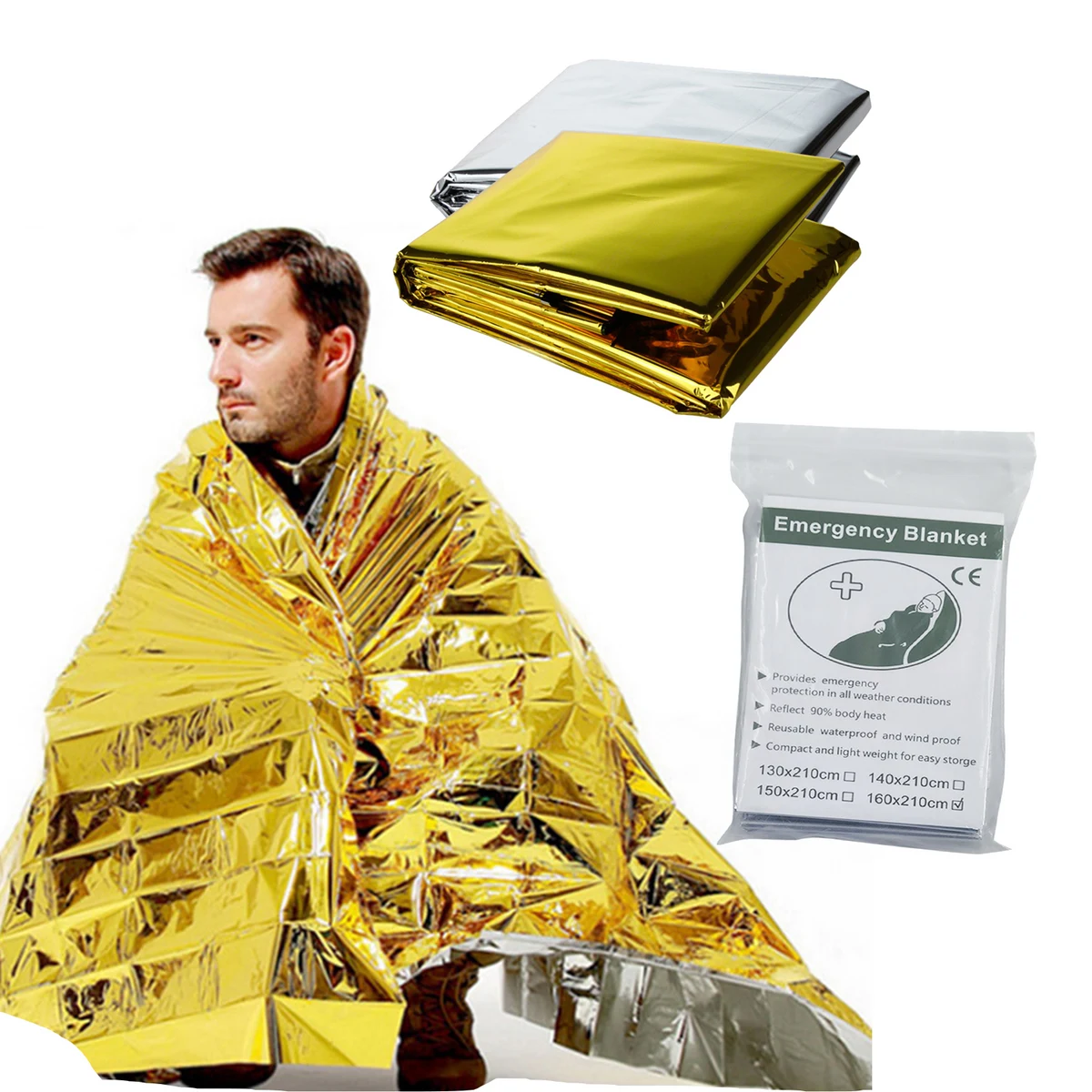 82"X 63"Disposable First Aid Blanket 1