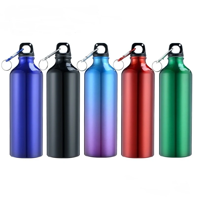 25 Oz. Aluminum Water Bottle w/ Carabiner & Twist Cap, custom water bottle with logo imprint 1