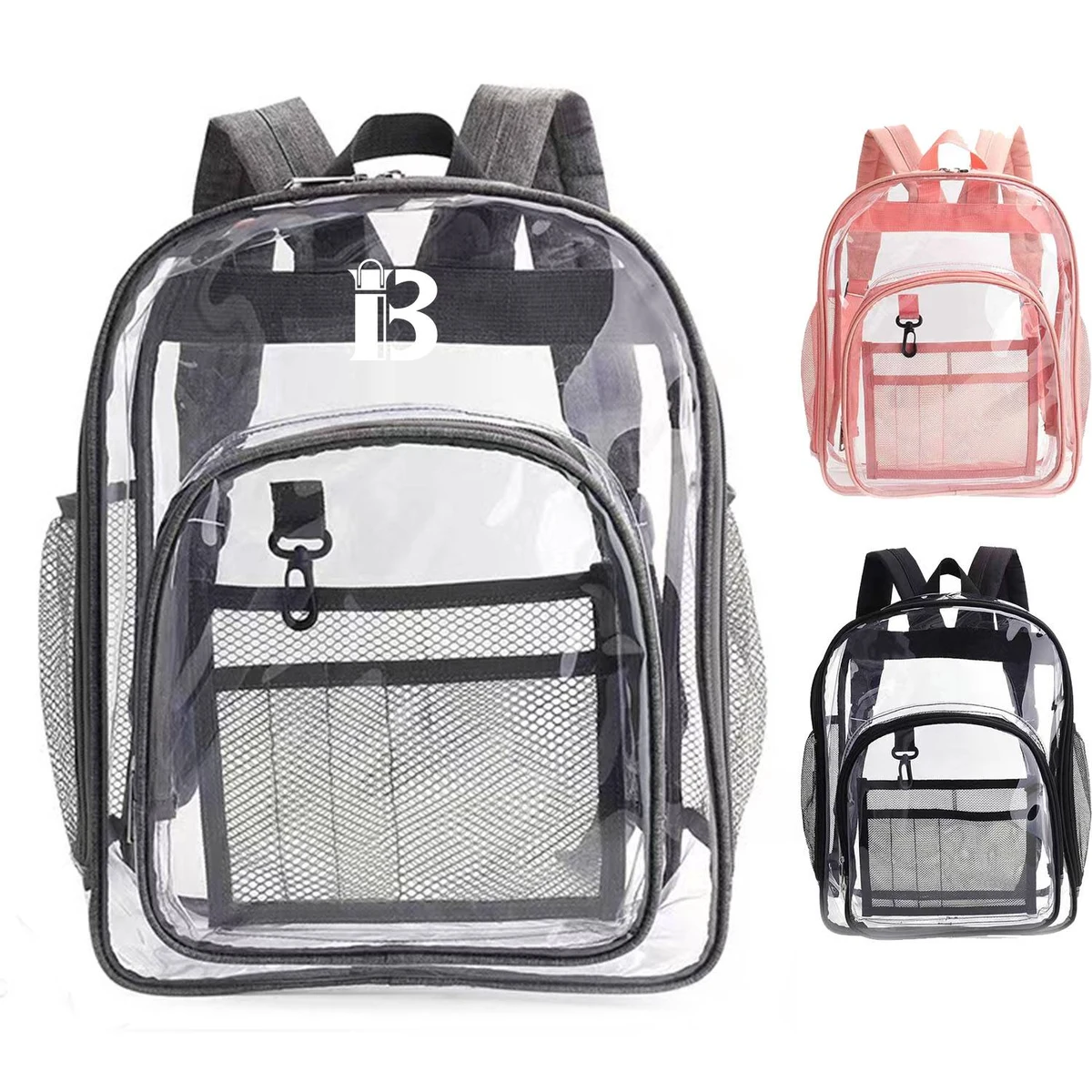 Medium PVC Clear School Backpack 1