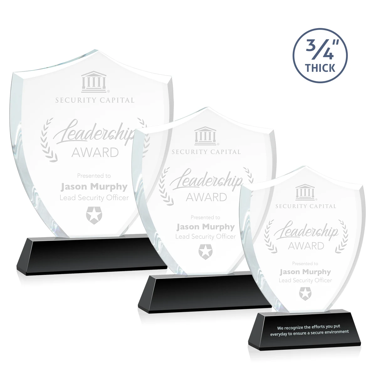 Scudo Shield Award on Newhaven - Black 1