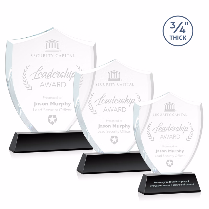 Scudo Shield Award on Newhaven - Black