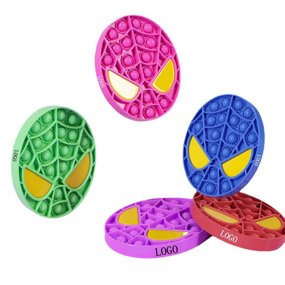 Super Man Shape Push Pop Bubble Ball Toy 1