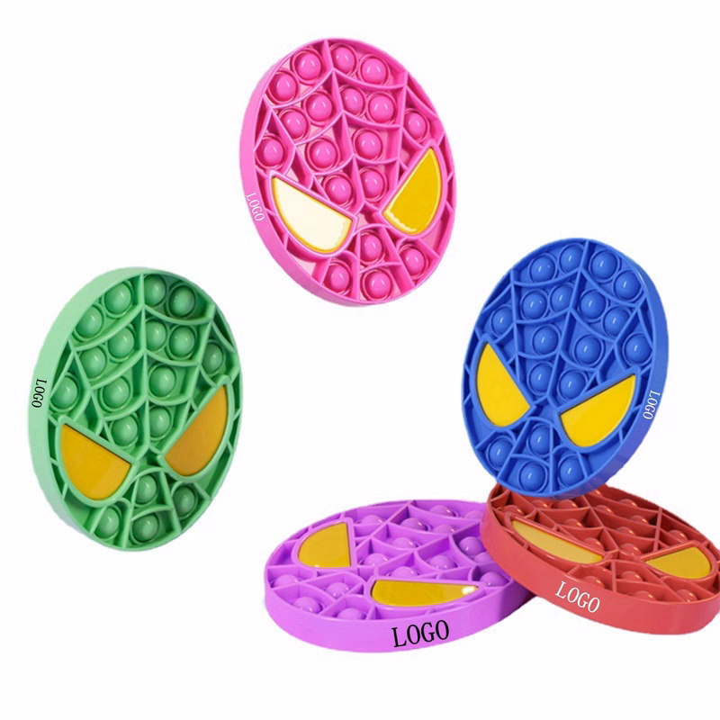 Super Man Shape Push Pop Bubble Ball Toy