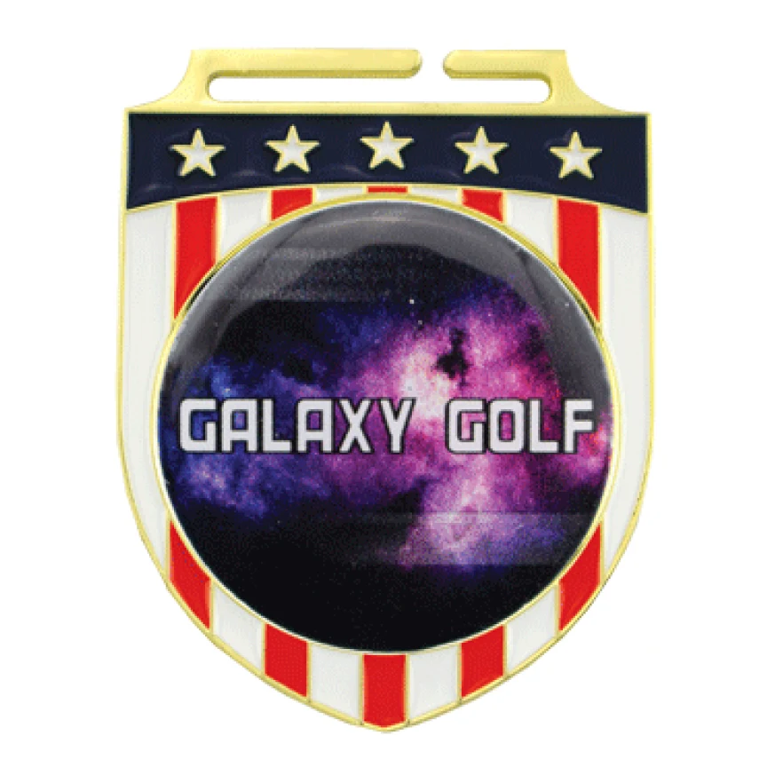 Express Vibraprint™ Patriotic Shield Insert Medallion (2-3/4") 1