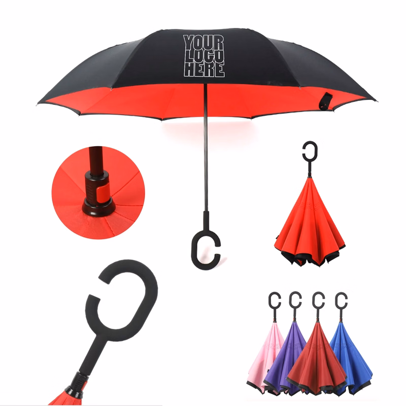 Inverted Umbrella With C-Shape Handle