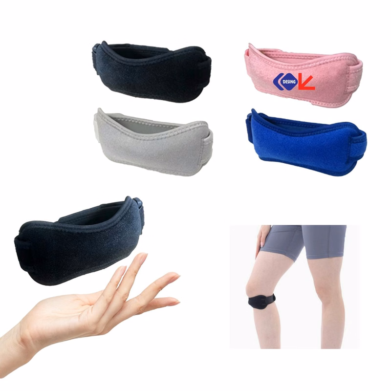 Outdoor Workout Silicone Knee Sleeves for Physical Training