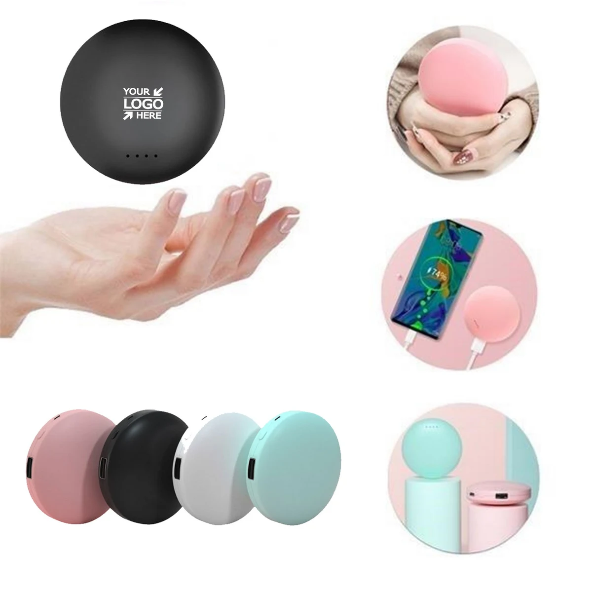 2 In1 USB Rechargeable Power Bank Hand Warmer 1