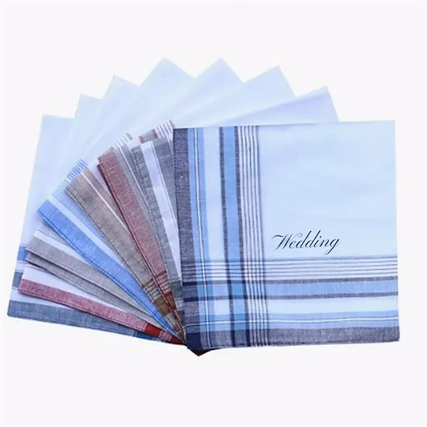 Custom 15.75 Inch Soft Cotton Handkerchief — Premium Personal Accessory