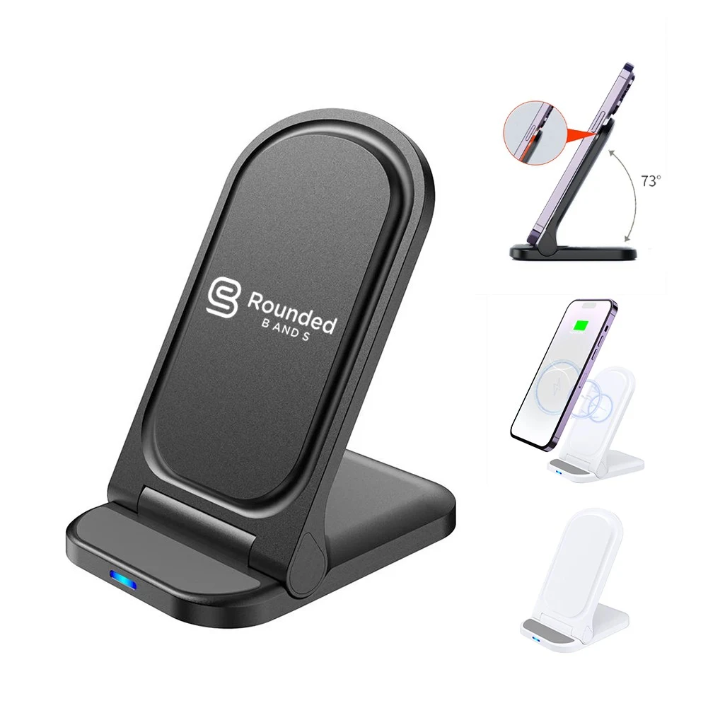LED Indicator Anti-Slip 15W Fast Wireless Charger Stand 1