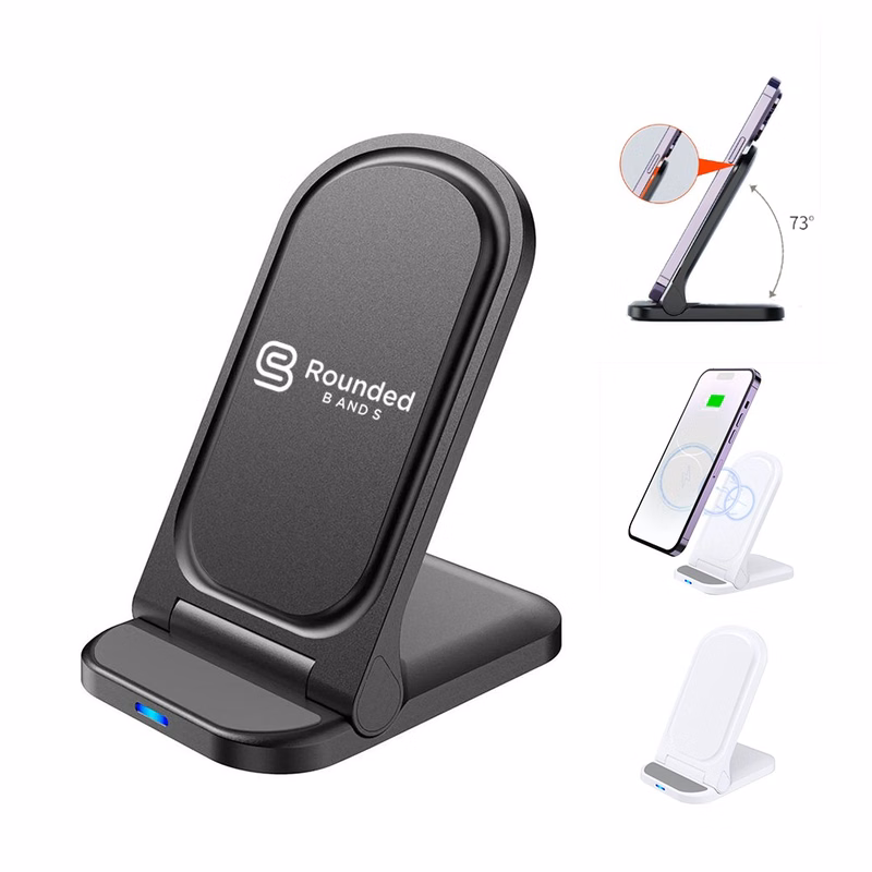 LED Indicator Anti-Slip 15W Fast Wireless Charger Stand