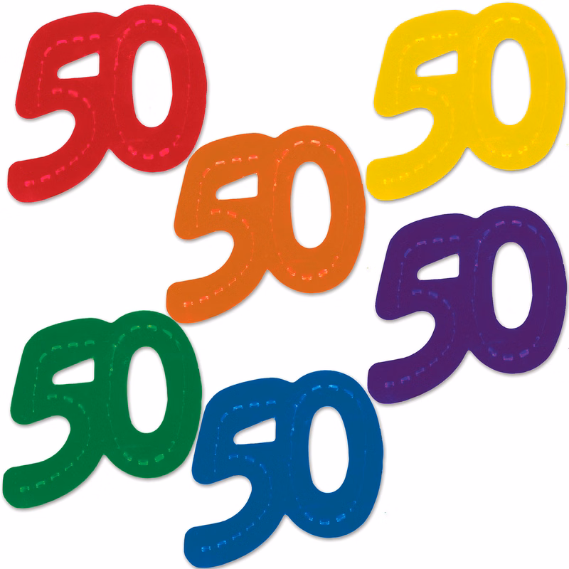 Jumbo "50" Fanci Fetti