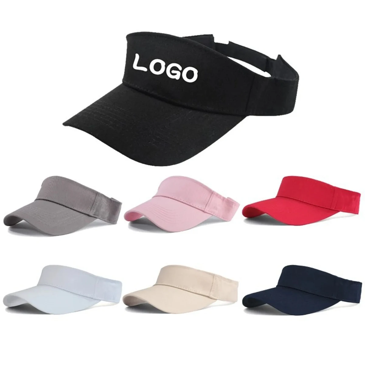 Cotton Sun Sport Visor Cap 1