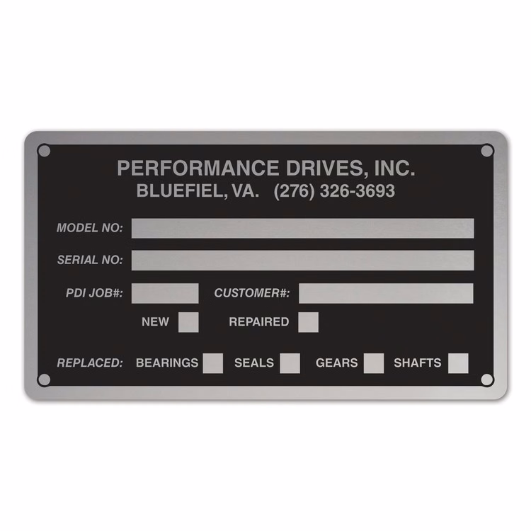 Industrial Sublimated Aluminum Plates (20-29 Sq. Inches)