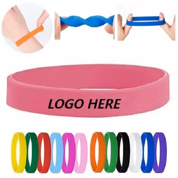 Sprinters 1/4" Custom Silicone Bracelet - Colorful