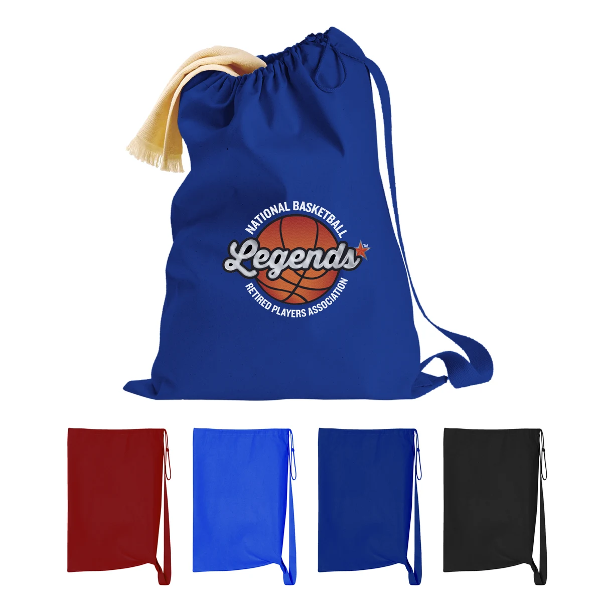 LARGE HEAVY CANVAS DRAWSTRING LAUNDRY BAG - 22" x 33"_R128BLY 1