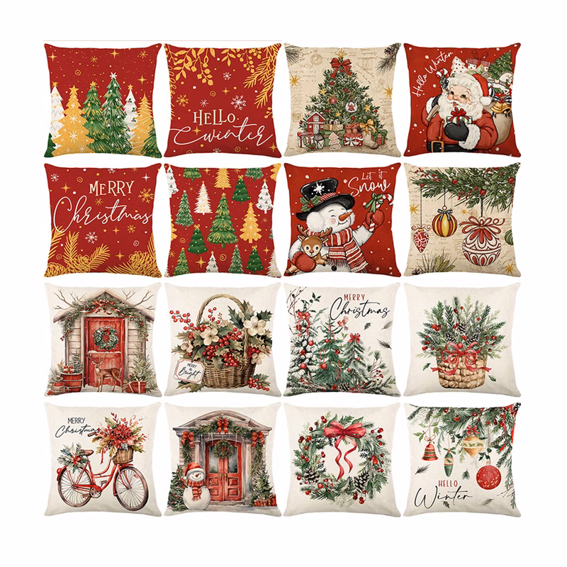 MOQ50 Decorative Linen Throw Pillow Covers