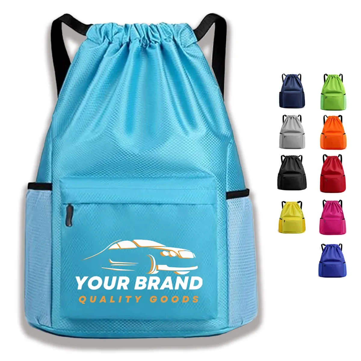 Oxford Large Capacity Waterproof Drawstring Gym Backpack 1