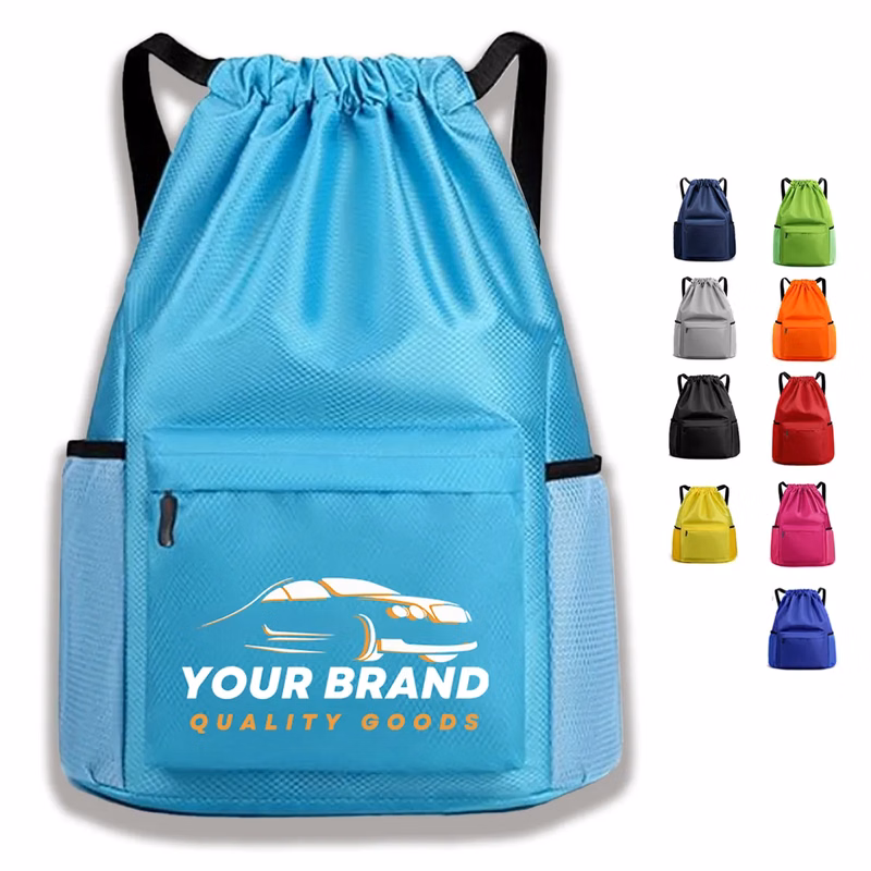 Oxford Large Capacity Waterproof  Drawstring Gym Backpack