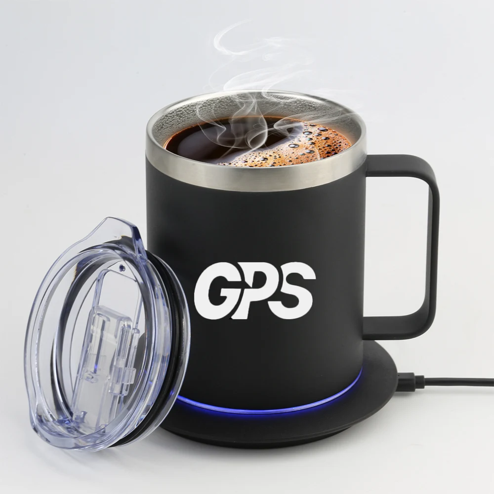 10oz Stainless Steel Heated Smart Coffee Mug 1