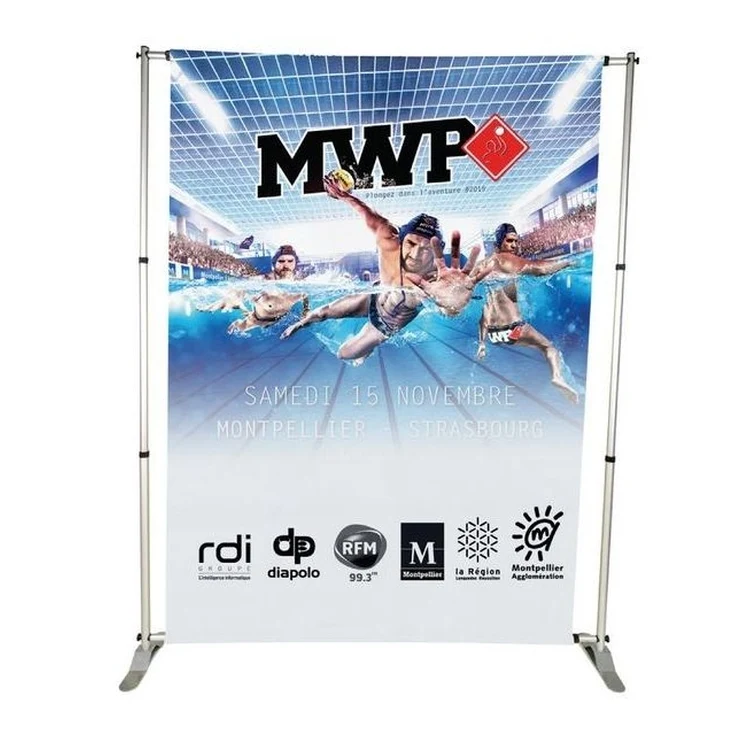 10'x8' Double-Sided Adjustable Banner Wall Display-Fabric Only 1
