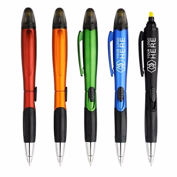Advertising Ballpoint Pen and Highlighter Combos