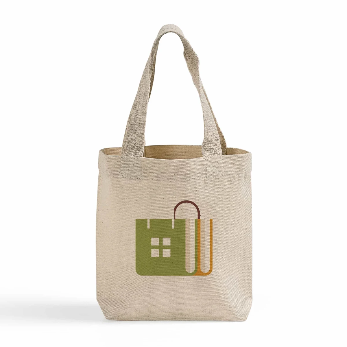 8" Mini Canvas Tote Bag 1