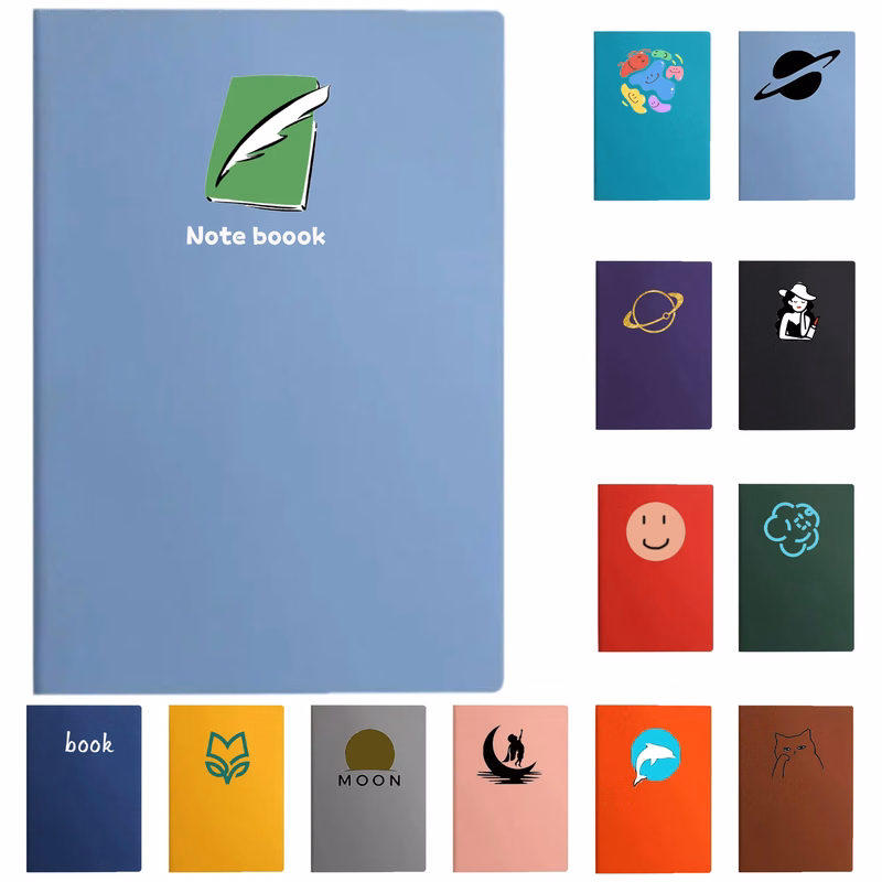 A5 soft leather business notebook