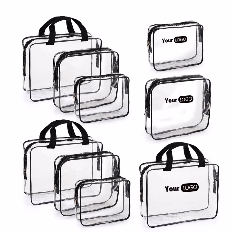 3 Pcs Clear Makeup Bags
