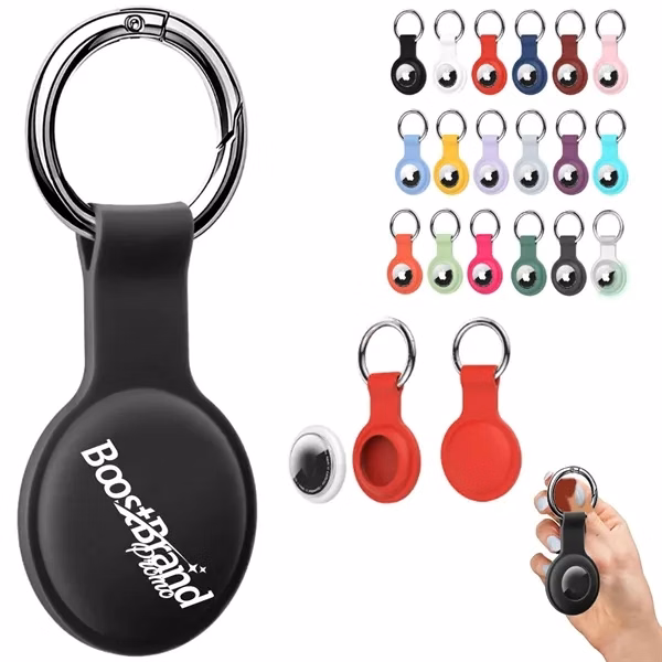 Custom 3.27 Inch Silicone Keychain Holder Open Window Signal — Device Protector