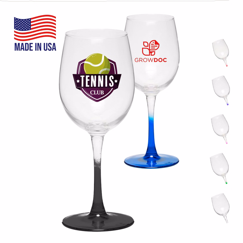 12 oz. USA Made ARC Connoisseur White Glasses W/ Custom Logo