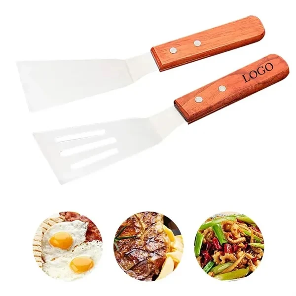 Custom Stainless Steel Fried Shovel with Hollow Design — Corporate Kitchen Giveaway 1