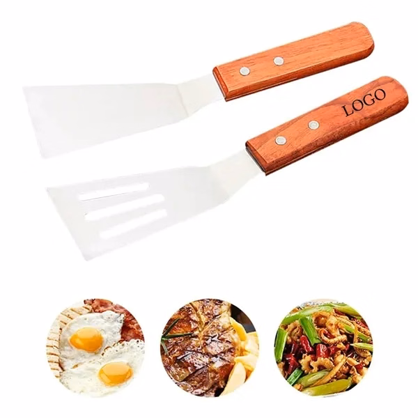 Custom Stainless Steel Fried Shovel with Hollow Design — Corporate Kitchen Giveaway