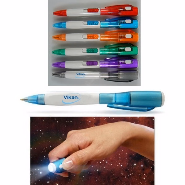 Flashlight LED light Ballpoint Pen