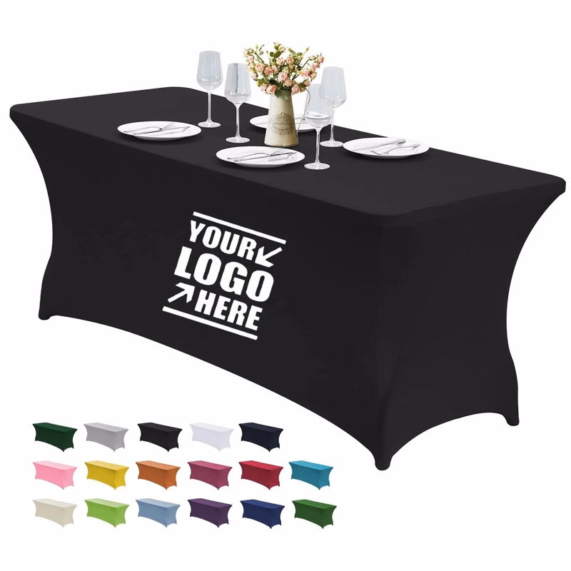 Premium 6FT Rectangular Fitted Stretch Table Cover