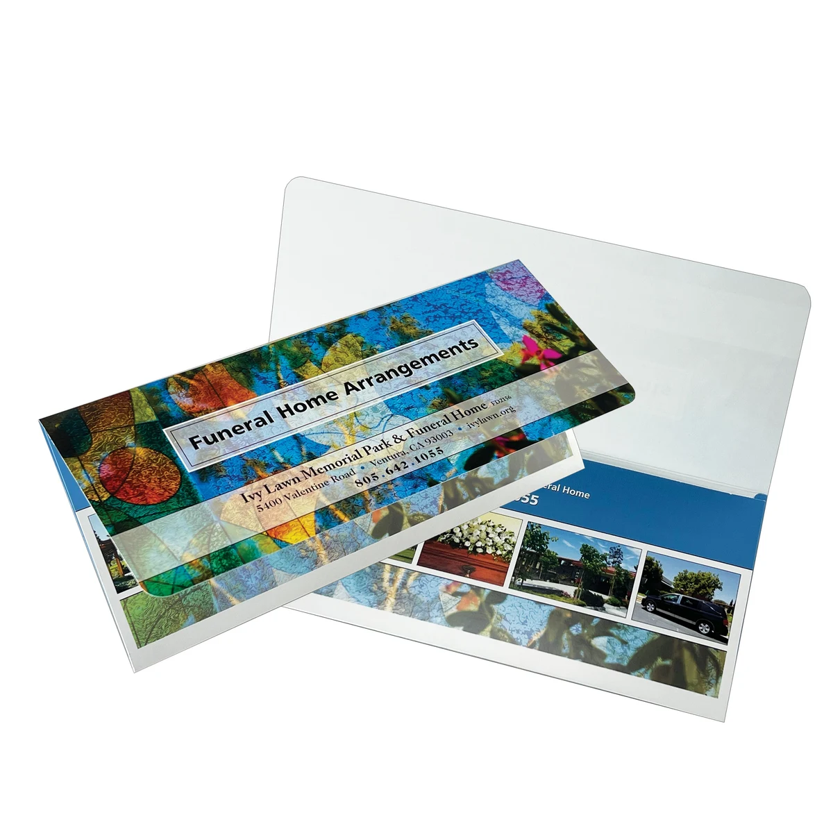 Document Folder Printed Full Color 4CP Paper Wallet (4-1/2" x 10-1/4") 1