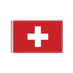 National Flag, Switzerland, Double-Sided - 96"W x 60"H 1