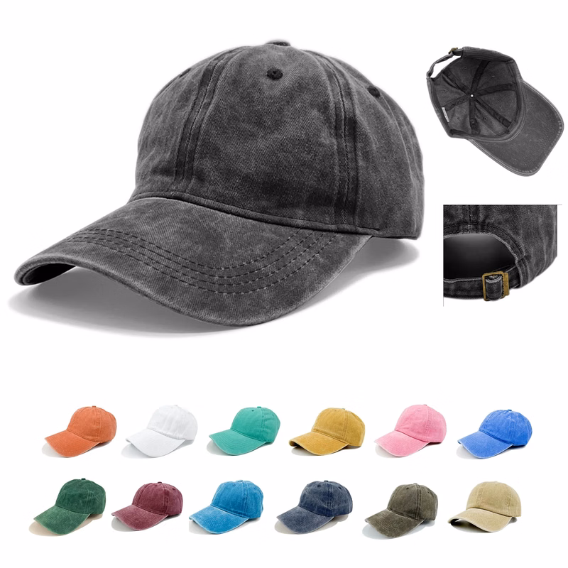 Embroidery Washed Cotton Baseball Cap