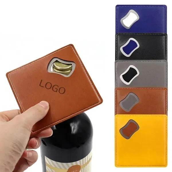 PU Leather Wine Bottle Opener with Units 1