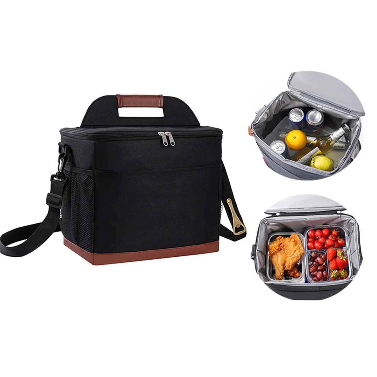 16L Insulated Lunch Bag Picnic Boxes Reusable 1