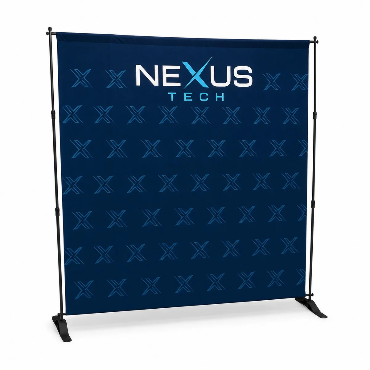 24 Hr Express - 8' Exhibitor Expanding Display Kit, Media Wall, Backdrop with Full Color Graphics 1