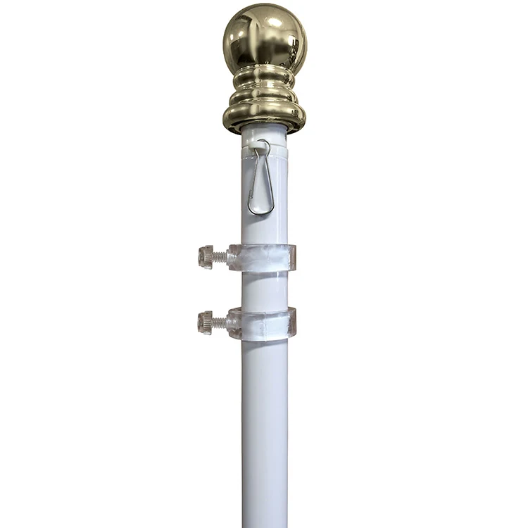 9' x 1" White Aluminum Rotating Pole 1